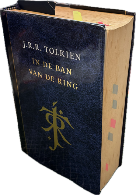 A picture of my LOTR book that more than 20 years old!